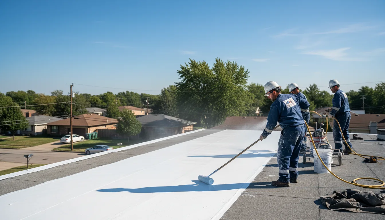 Commercial roof coating in Thornville, OH near me